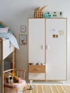 Armoire 2 Portes + 2 Tiroirs LIGNE HOPLA Blanc - Vertbaudet 10 Armoire 2 Portes + 2 Tiroirs LIGNE HOPLA Blanc - Vertbaudet -Périphériques Pour Enfants armoire 2 portes 2 tiroirs ligne hopla 2