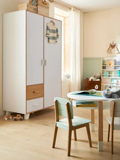 Armoire 2 Portes + 2 Tiroirs LIGNE HOPLA Blanc - Vertbaudet 6 Armoire 2 Portes + 2 Tiroirs LIGNE HOPLA Blanc - Vertbaudet – Image 4