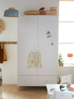 Armoire 2 Portes LIGNE SIRIUS Blanc - Vertbaudet -Périphériques Pour Enfants armoire 2 portes ligne sirius 2