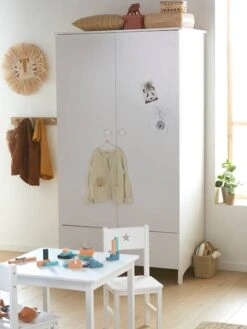 Armoire 2 Portes LIGNE SIRIUS Blanc - Vertbaudet -Périphériques Pour Enfants armoire 2 portes ligne sirius 3