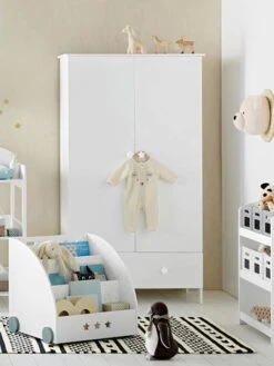 Armoire 2 Portes LIGNE SIRIUS Blanc - Vertbaudet -Périphériques Pour Enfants armoire 2 portes ligne sirius 4