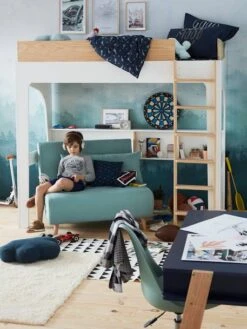 Banquette Convertible 1 Place Vert D'eau - Vertbaudet -Périphériques Pour Enfants banquette convertible 1 place 4