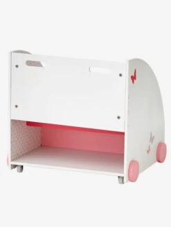 Bibliothèque à Roulettes ENVOLEE Blanc - Vertbaudet -Périphériques Pour Enfants bibliotheque a roulettes envolee 2