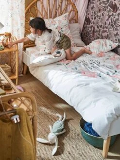 Cadre De Lit LIGNE CONFETTI Blanc/bois - Vertbaudet -Périphériques Pour Enfants cadre de lit ligne confetti 3