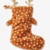 Chaussette De Noël Fausse Fourrure Renne Marron - Vertbaudet -Périphériques Pour Enfants chaussette de noel fausse fourrure renne