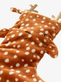 Chaussette De Noël Fausse Fourrure Renne Marron - Vertbaudet -Périphériques Pour Enfants chaussette de noel fausse fourrure renne 2