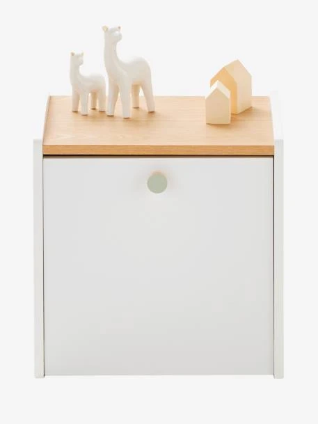 Chevet Avec Bac à Roulettes LIGNE CONFETTI Blanc - Vertbaudet 5 Chevet Avec Bac à Roulettes LIGNE CONFETTI Blanc - Vertbaudet – Image 3