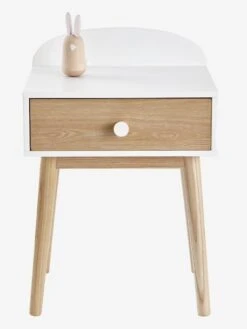 Chevet Avec Poignées Personnalisables LIGNE CONFETTI Blanc - Vertbaudet -Périphériques Pour Enfants chevet avec poignees personnalisables ligne confetti 3