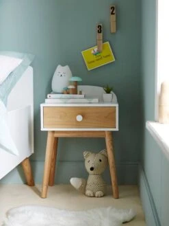 Chevet Avec Poignées Personnalisables LIGNE CONFETTI Blanc - Vertbaudet -Périphériques Pour Enfants chevet avec poignees personnalisables ligne confetti 5