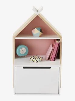 Chevet Enfant Fond Réversible Bleu Ou Rose LIGNE TIPILI Blanc - Vertbaudet -Périphériques Pour Enfants chevet enfant fond reversible bleu ou rose ligne tipili 2