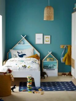 Chevet Enfant Fond Réversible Bleu Ou Rose LIGNE TIPILI Blanc - Vertbaudet -Périphériques Pour Enfants chevet enfant fond reversible bleu ou rose ligne tipili 3