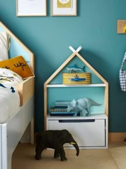 Chevet Enfant Fond Réversible Bleu Ou Rose LIGNE TIPILI Blanc - Vertbaudet -Périphériques Pour Enfants chevet enfant fond reversible bleu ou rose ligne tipili 4