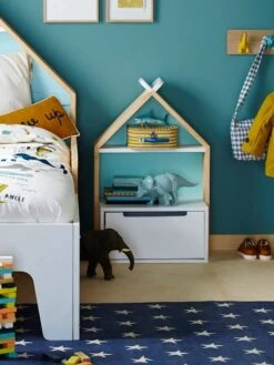 Chevet Enfant Fond Réversible Bleu Ou Rose LIGNE TIPILI Blanc - Vertbaudet -Périphériques Pour Enfants chevet enfant fond reversible bleu ou rose ligne tipili 5