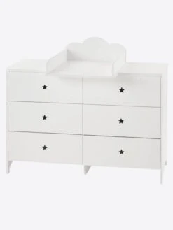 Commode 6 Tiroirs LIGNE SIRIUS Blanc Clair Uni - Vertbaudet 10 Commode 6 Tiroirs LIGNE SIRIUS Blanc Clair Uni - Vertbaudet -Périphériques Pour Enfants commode 6 tiroirs ligne sirius 2