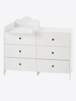 Commode 6 Tiroirs LIGNE SIRIUS Blanc Clair Uni - Vertbaudet 11 Commode 6 Tiroirs LIGNE SIRIUS Blanc Clair Uni - Vertbaudet -Périphériques Pour Enfants commode 6 tiroirs ligne sirius 3