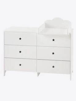 Commode 6 Tiroirs LIGNE SIRIUS Blanc Clair Uni - Vertbaudet 12 Commode 6 Tiroirs LIGNE SIRIUS Blanc Clair Uni - Vertbaudet -Périphériques Pour Enfants commode 6 tiroirs ligne sirius 4
