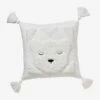 Coussin Avec Applications Sherpa Ours Berbère Ecru - Vertbaudet -Périphériques Pour Enfants coussin avec applications sherpa ours berbere