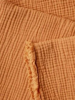 Couverture En Gaze De Coton Bio Caramel - Vertbaudet -Périphériques Pour Enfants couverture en gaze de coton bio 3