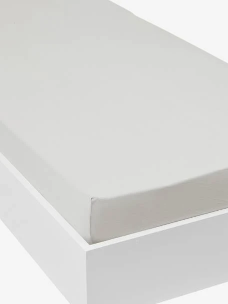 Drap-housse Enfant En Jersey Extensible Uni Couleur Gris - Vertbaudet 4 Drap-housse Enfant En Jersey Extensible Uni Couleur Gris - Vertbaudet – Image 2