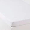 Drap-housse Enfant Jersey Extensible Blanc Blanc - Vertbaudet -Périphériques Pour Enfants drap housse enfant jersey extensible blanc