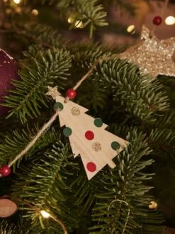 Guirlande De Noël En Bois Bois - Vertbaudet -Périphériques Pour Enfants guirlande de noel en bois 2