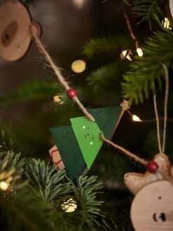Guirlande De Noël En Bois Bois - Vertbaudet -Périphériques Pour Enfants guirlande de noel en bois 3