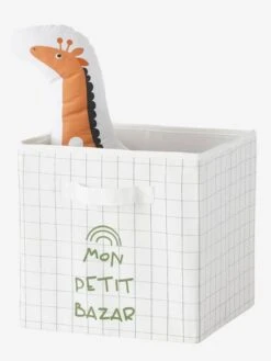 Les 3 Bacs De Rangement Tanzanie Tilleul Foncé Imprimé - Vertbaudet -Périphériques Pour Enfants les 3 bacs de rangement tanzanie 2