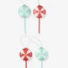 Les 4 Décorations Candy à Suspendre Rouge - Vertbaudet -Périphériques Pour Enfants les 4 decorations candy a suspendre
