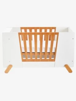 Lit Bébé Avec Barrière Amovible + Rangement Bibliothèque LIGNE PIROUETTE Blanc - Vertbaudet -Périphériques Pour Enfants lit bebe avec barriere amovible rangement bibliotheque ligne pirouette 5