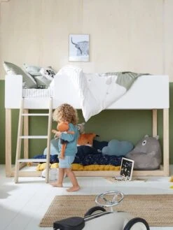 Périphériques Pour Enfants 37 Lit Enfant Mi-hauteur Réversible ZIG-ZAG Blanc - Vertbaudet