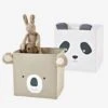 Lot De 2 Bacs En Tissu Panda Koala Beige - Vertbaudet -Périphériques Pour Enfants lot de 2 bacs en tissu panda koala