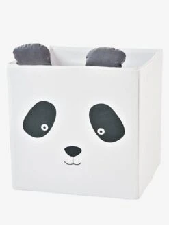 Lot De 2 Bacs En Tissu Panda Koala Beige - Vertbaudet -Périphériques Pour Enfants lot de 2 bacs en tissu panda koala 2