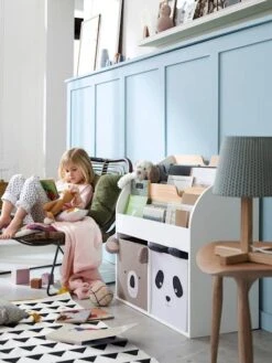 Lot De 2 Bacs En Tissu Panda Koala Beige - Vertbaudet -Périphériques Pour Enfants lot de 2 bacs en tissu panda koala 4