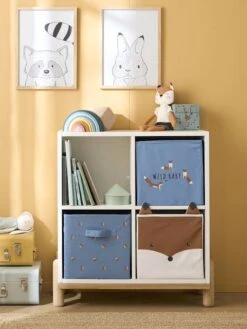 Lot De 3 Bacs De Rangement Baby Fox Lot Bleu - Vertbaudet -Périphériques Pour Enfants lot de 3 bacs de rangement baby fox 4
