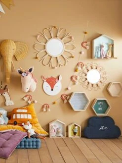 Lot De 3 étagères Hexagones Enfant Bois/multicolore - Vertbaudet -Périphériques Pour Enfants lot de 3 etageres hexagones enfant 4