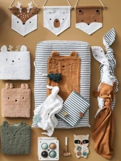 Lot De 3 Fanions Animaux GREEN FOREST Blanc - Vertbaudet -Périphériques Pour Enfants lot de 3 fanions animaux green forest 2