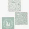 Lot De 3 Toiles DANS LES BOIS Vert Sauge - Vertbaudet -Périphériques Pour Enfants lot de 3 toiles dans les bois