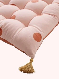 Matelas De Sol à Pompons MINI MAXI POIS Rose - Vertbaudet -Périphériques Pour Enfants matelas de sol a pompons mini maxi pois 2