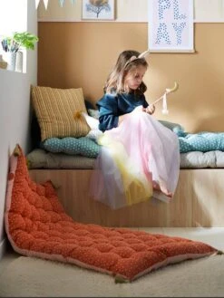 Matelas De Sol à Pompons MINI MAXI POIS Rose - Vertbaudet -Périphériques Pour Enfants matelas de sol a pompons mini maxi pois 3