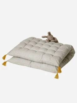 Matelas De Sol Avec Pompons Gris Clair Imprimé - Vertbaudet -Périphériques Pour Enfants matelas de sol avec pompons 6