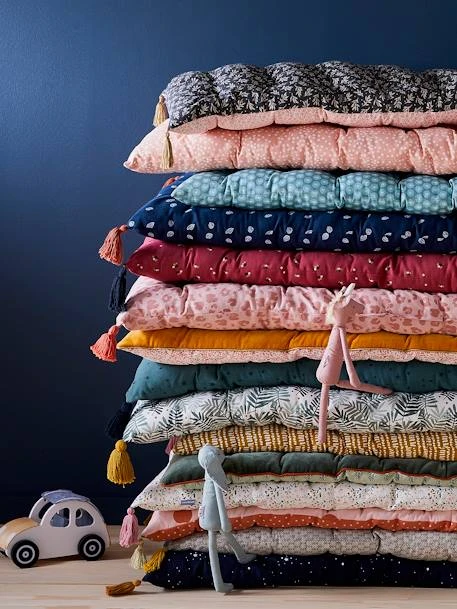 Matelas De Sol Avec Pompons FLEURETTES écru / Multicolore - Vertbaudet 7 Matelas De Sol Avec Pompons FLEURETTES écru / Multicolore - Vertbaudet – Image 5