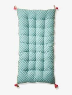 Matelas De Sol Velours Eden India Vert / Rose - Vertbaudet