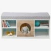 Meuble 2 En 1 Rangement + Banquette Hublot Blanc/bois - Vertbaudet 1 Meuble 2 En 1 Rangement + Banquette Hublot Blanc/bois - Vertbaudet -Périphériques Pour Enfants meuble 2 en 1 rangement banquette hublot