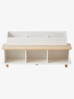 Meuble à Chaussures LIGNE PTILOU Blanc/bois - Vertbaudet -Périphériques Pour Enfants meuble a chaussures ligne ptilou 2