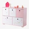 Meuble De Rangement 5 Bacs LIGNE FEERIE Rose étoiles - Vertbaudet -Périphériques Pour Enfants meuble de rangement 5 bacs ligne feerie