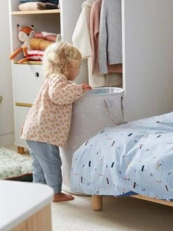 Panier à Linge Personnalisable Gris - Vertbaudet -Périphériques Pour Enfants panier a linge personnalisable 3