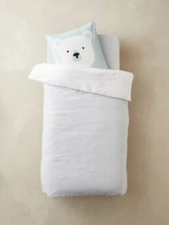 Parure Enfant Housse De Couette + Taie D'oreiller ALPIN Bleu - Vertbaudet -Périphériques Pour Enfants parure enfant housse de couette taie doreiller alpin 3