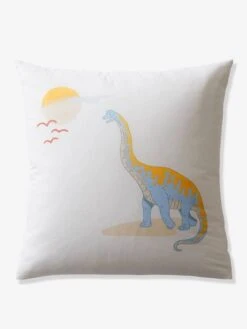 Parure Enfant JURASSIC CAMP Oeko-Tex® Blanc Imprimé - Vertbaudet -Périphériques Pour Enfants parure enfant jurassic camp oeko tex 3