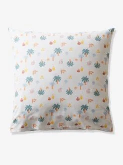 Parure Enfant JURASSIC CAMP Oeko-Tex® Blanc Imprimé - Vertbaudet -Périphériques Pour Enfants parure enfant jurassic camp oeko tex 4