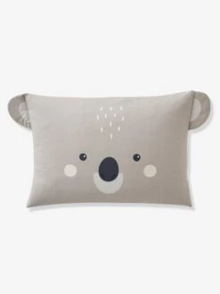 Parure Housse De Couette + Taie D'oreiller BIO* KOALA Gris / écru - Vertbaudet -Périphériques Pour Enfants parure housse de couette taie doreiller bio koala 3